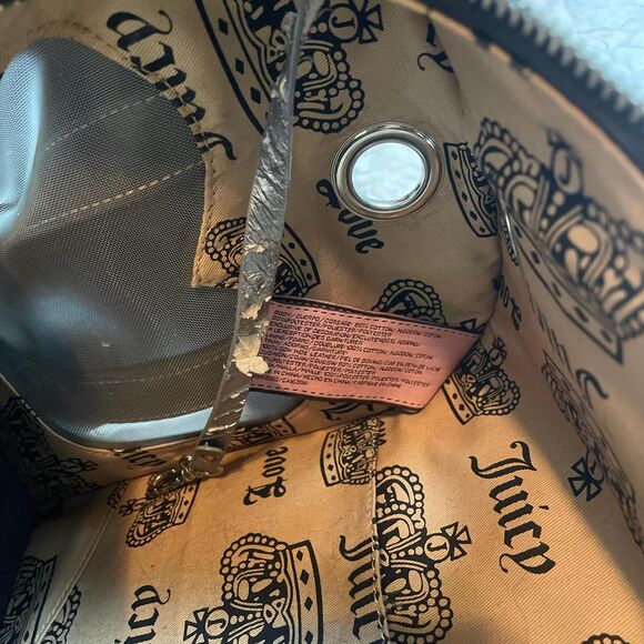 vintage y2k super rare juicy doggy couture velour dog carrier scottie crown - Picture 8 of 8